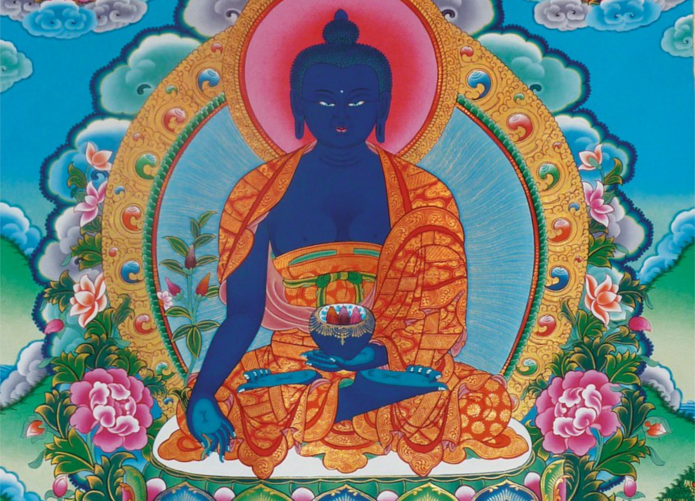 Thangka Medizinbuddha